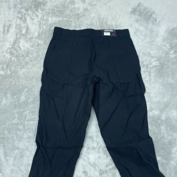 Mario Serrani Textured Pull-On Pants Black M/M NWT 6619 - Picture 2 of 10